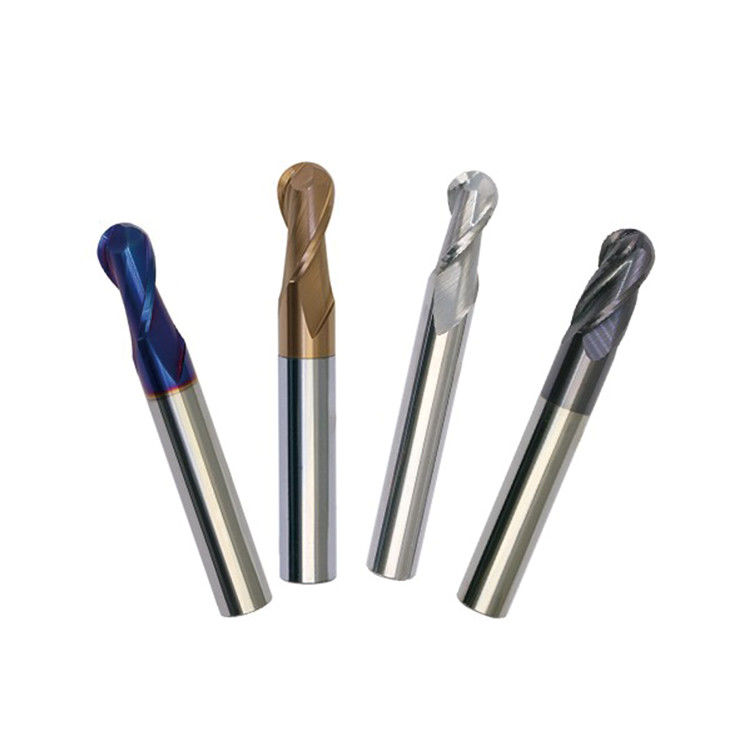Long Tungsten Solid Carbide Ball Nose End Mill Cnc Round Spherical