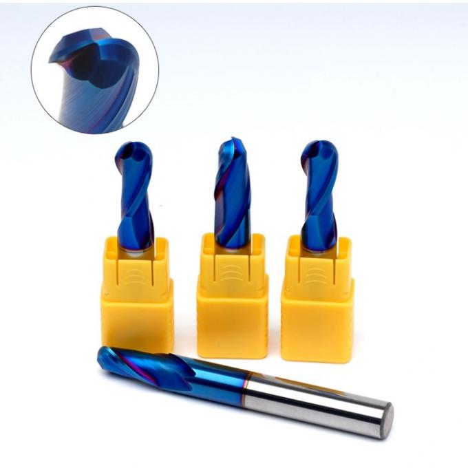 Solid Carbide Ball Nose Milling Cutter / Ball End Cutter HRC 45 55 60 65