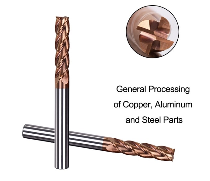 6 Flute Sharp Edge Carbide End Mill HRC55 Cutter End Mill Yüksek Hızda