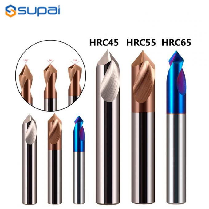 Aluminum Tungsten Carbide Drill Bits Spotting Cutting Drill Bit For CNC