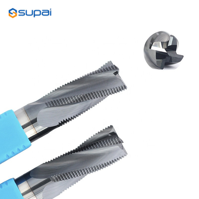 Solid Carbide Hard Metal Roughing End Mill CNC Milling Cutter For Wood Steel Fresa