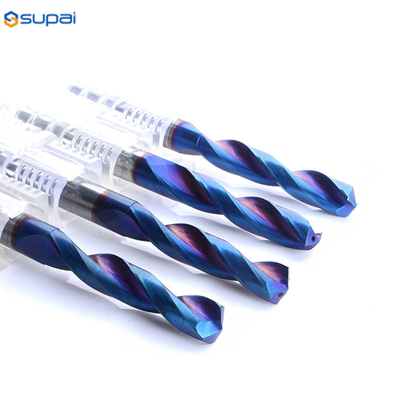 High Precision 5 XD Tungsten Carbide Drill Bits Inner Coolant With Brazer Coating