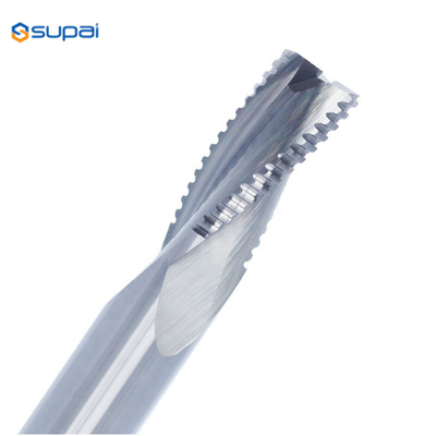 Tungsten Steel 4 Blade Roughing Endmills Milling Cutter For Metal Cnc Maching Tools