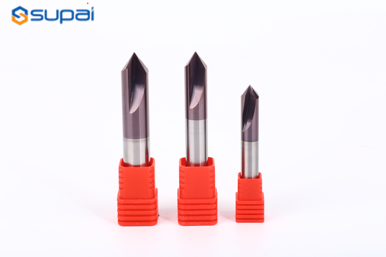 Chamfer End Mill 90 Degrees 2-12mm 2 Flute Router Bit Carbide CNC Machine Milling Cutter