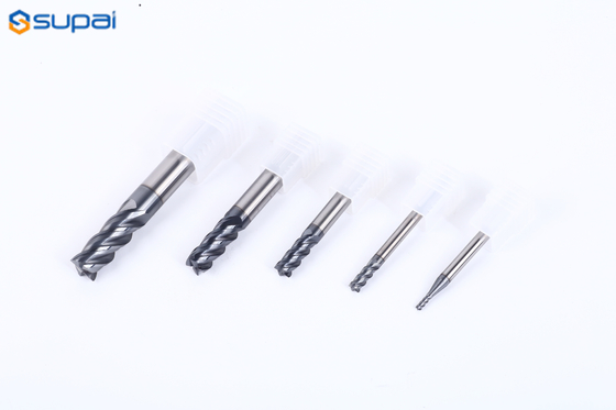 Unequal Helix Angle pitch Milling Cutter For Processing Titanium Alloy Cementd Carbide CNC Tools