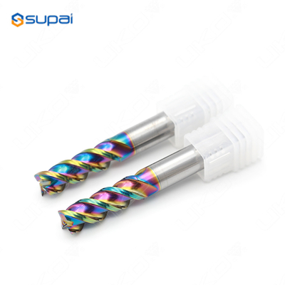 High Speed Carbide End Mill for Cutting Various Materials, Feed Rate Varies, Length from 38mm to 200mm