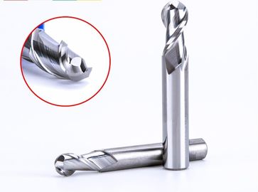 2 Flute Cutting HRC55 2mm-6mm Ball Nose End Mill / Tungsten Steel Spiral Milling