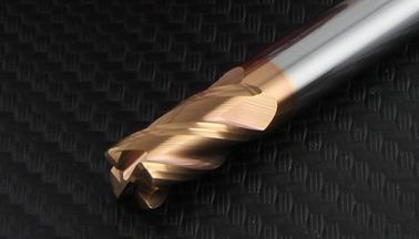 Long Shank 4 Flute Carbide Cutting Tools / Precision Cutting Tools For Metal