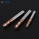 HRC55 Carbide End Mill 6 8 10 12mm 4Flutes Milling Cutter Alloy Coating Tungsten Steel Cutting Tool CNC Maching