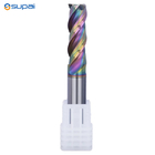 High Hardness Square End Mill With 3 Flutes For Plastic Processing
