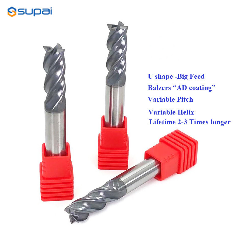 Solid Carbide Variable PitchHelix Corner Radius Endmills Cutting tools