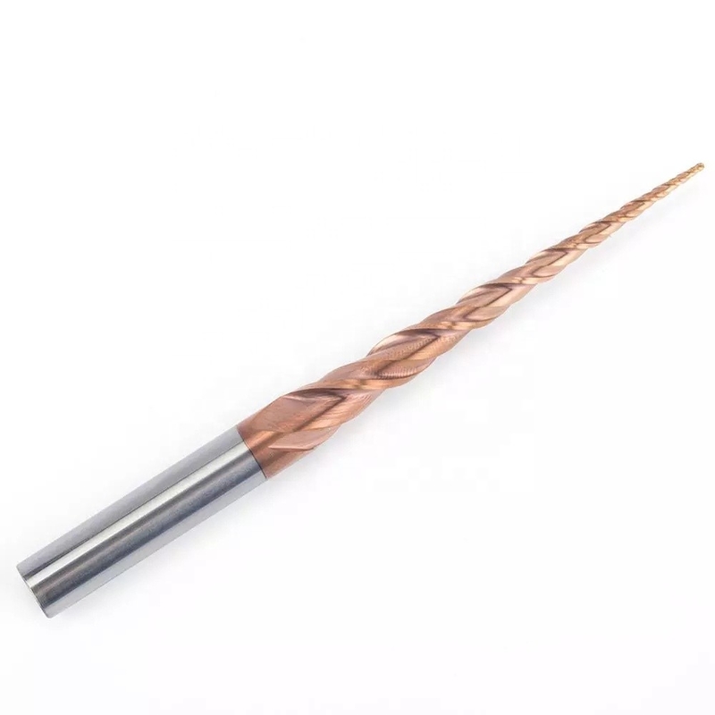 30/35/38/40/45 Degree Helix End Mill Feed Rate Varies Tin Coating Woodworking Tools