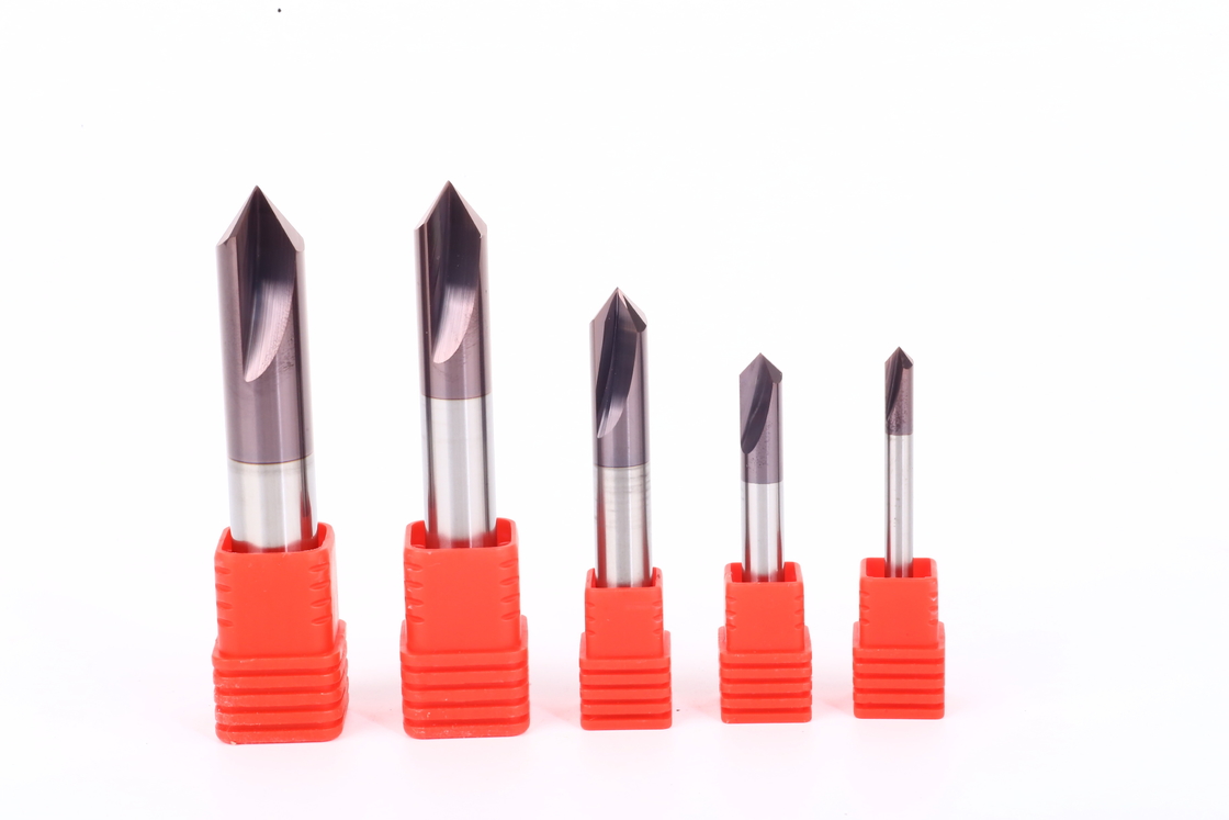 TiAlN Coated 0.2-0.5μm Surface Finish Chamfer End Mill for Chamfering