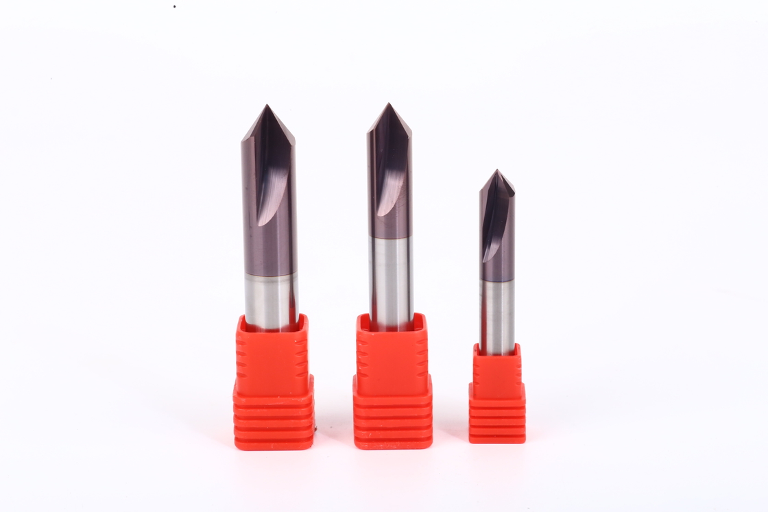 TiAlN Coated 0.2-0.5μm Surface Finish Chamfer End Mill for Chamfering