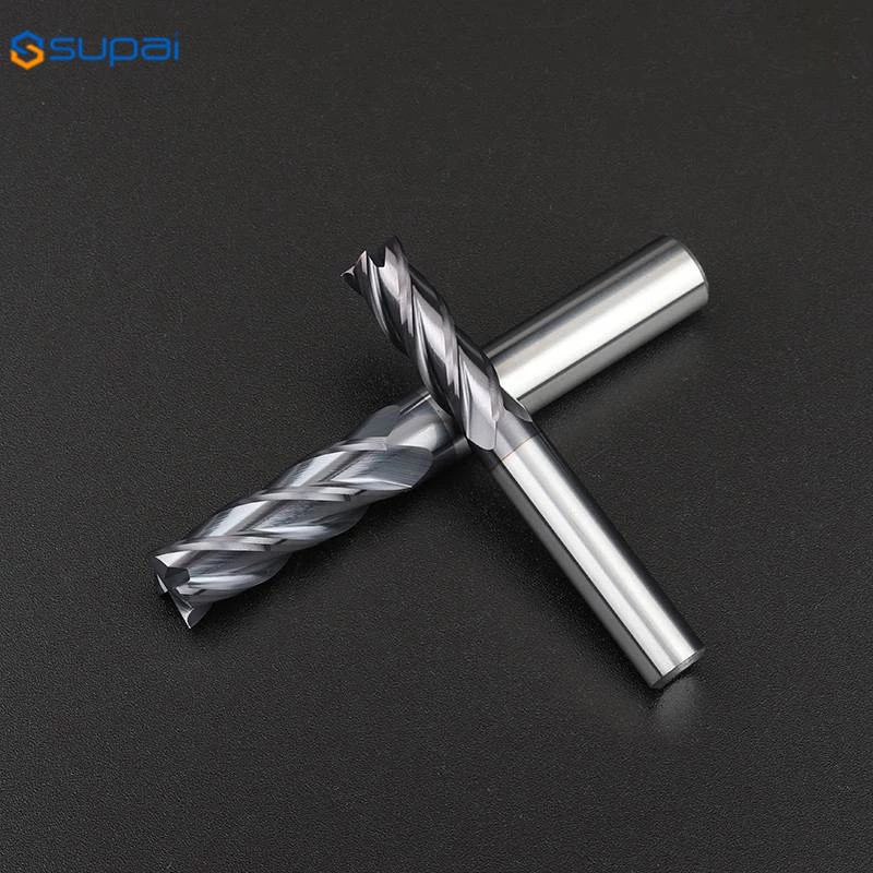 1/2 In Right Hand Square End Cutter with TiAlN Coating