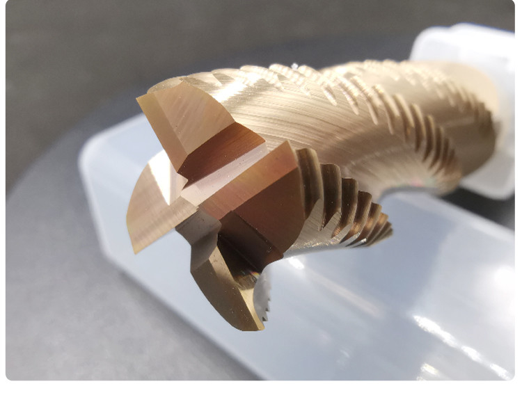 45° Cutting Edge Angle Roughing End Mill 75mm Overall Length TiAlN Coating Available