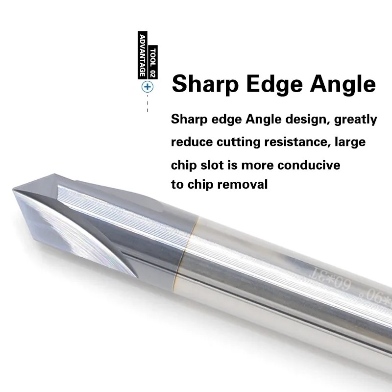 Versatile Carbide Chamfer End Mill Overall Length 50-100mm