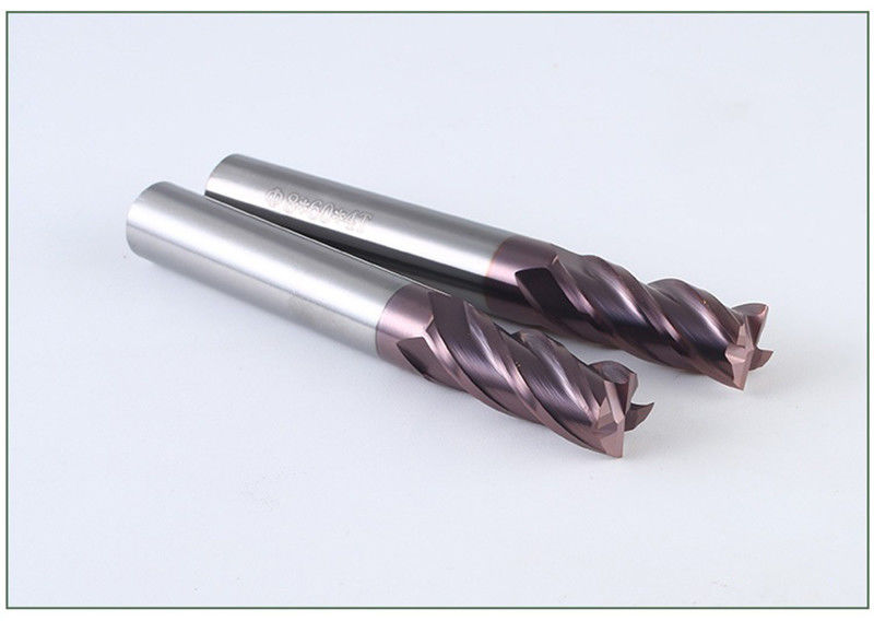 Tungsten Carbide Enough Stock End Mill 8mm / HRC 45 Coated Tialn 4