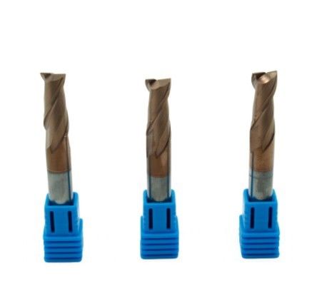 TiSin Coating Two Flute End Mill / Carbide Cutting Tools Square End Mill