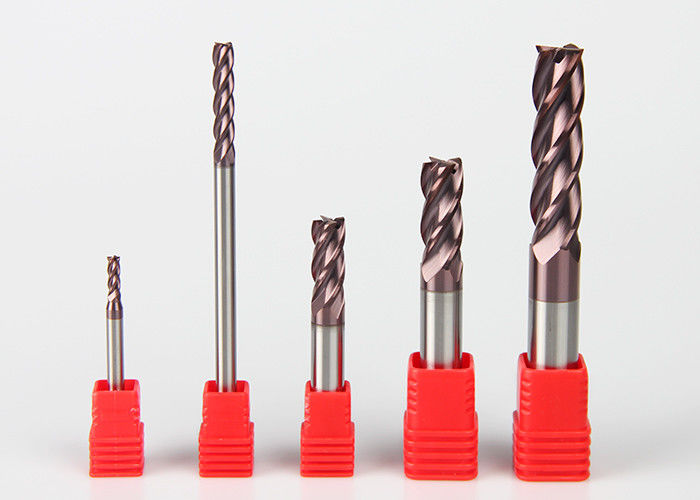 Hardened Steels Square Cutting End Mill Tungsten Carbide Cutting Tools Standard Size
