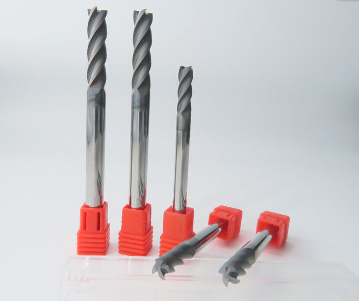 4 Flute Coated Diamond CVD Carbide End Mill For Graphite Machining Center