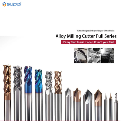 CNC Carbide End Mills 2 3 4 Flute Tungsten Machine Milling Cutter Tools Metal Key Seat Face Router Bit
