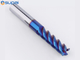 HRC65 4Flute Carbide End Mill 4mm 6mm 8mm Cutting Tools Blue Nano Coating for Hard Milling