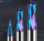 HRC65 2 Flute Nano Blue Coated Carbide Milling Cutter CNC Router Bit For Metal Tools Tungsten Steel Tool