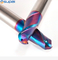 HRC65 2 Flute Nano Blue Coated Carbide Milling Cutter CNC Router Bit For Metal Tools Tungsten Steel Tool