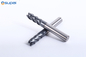 Metalworking Excellent Surface Unequal Flute Spacing And Helix Carbide Black Alcrsin Coating 4 Flutes Hrc 70 End Mill