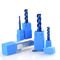 1 - 12mm Blue Coated Carbide End Mill 3 Flute Aluminum Cutting Milling Cutter Spiral Router Bit CNC End Mill