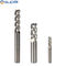 Flattened Solid Carbide Cutting Tools 2 Flutes End Mill For Aluminium Woodworking Cutters