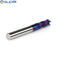 Naco Blue Coated HRC65 Square End Mill Tungsten Carbide End Mill For High Temperature Titanium Alloy