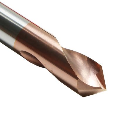 Tungsten Steel 2 Flute Drillbits  Cutting Tools With Coating For CNC Processing