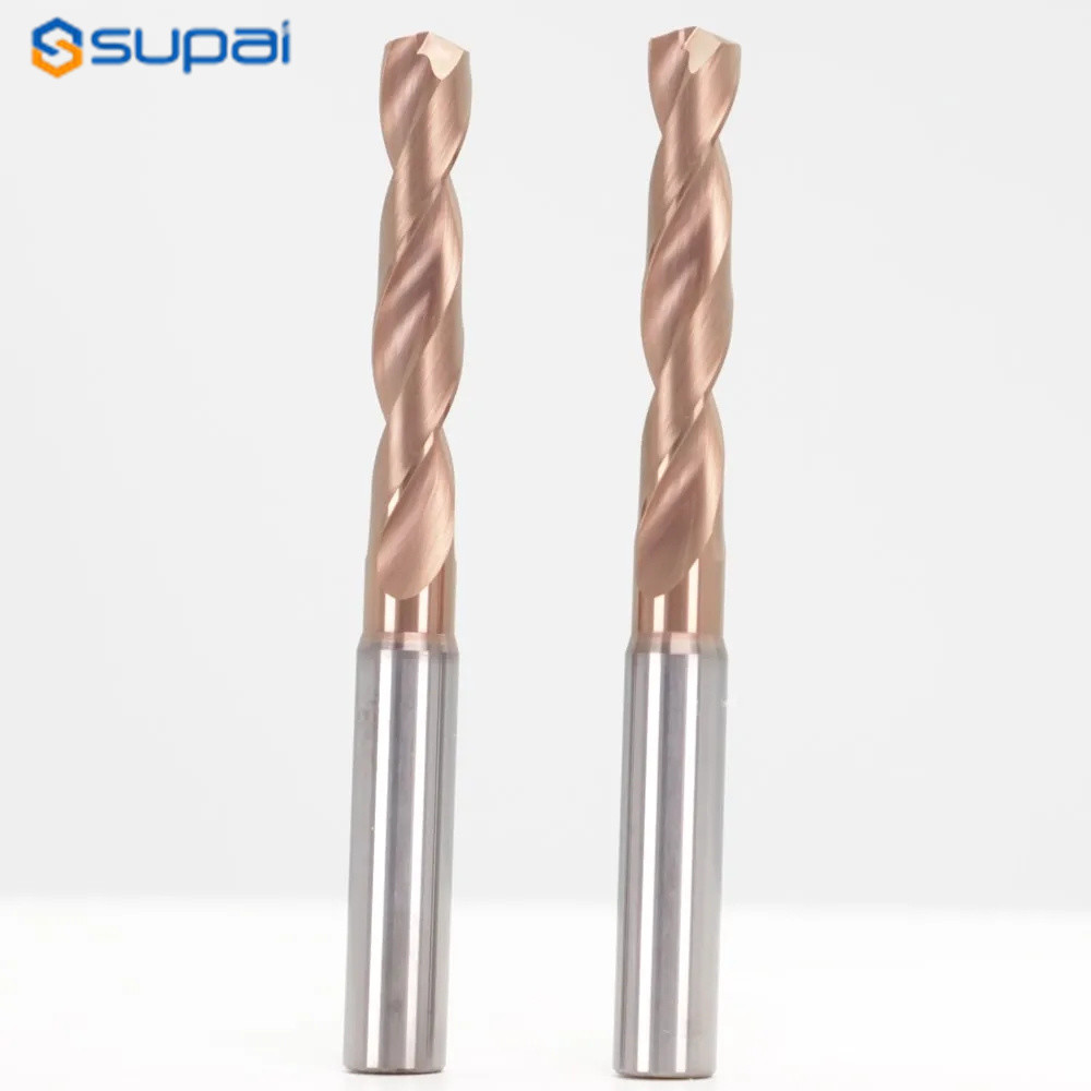 Coated Tungsten Carbide Drill Bits For CNC Machines Custom Cutting Edge ...