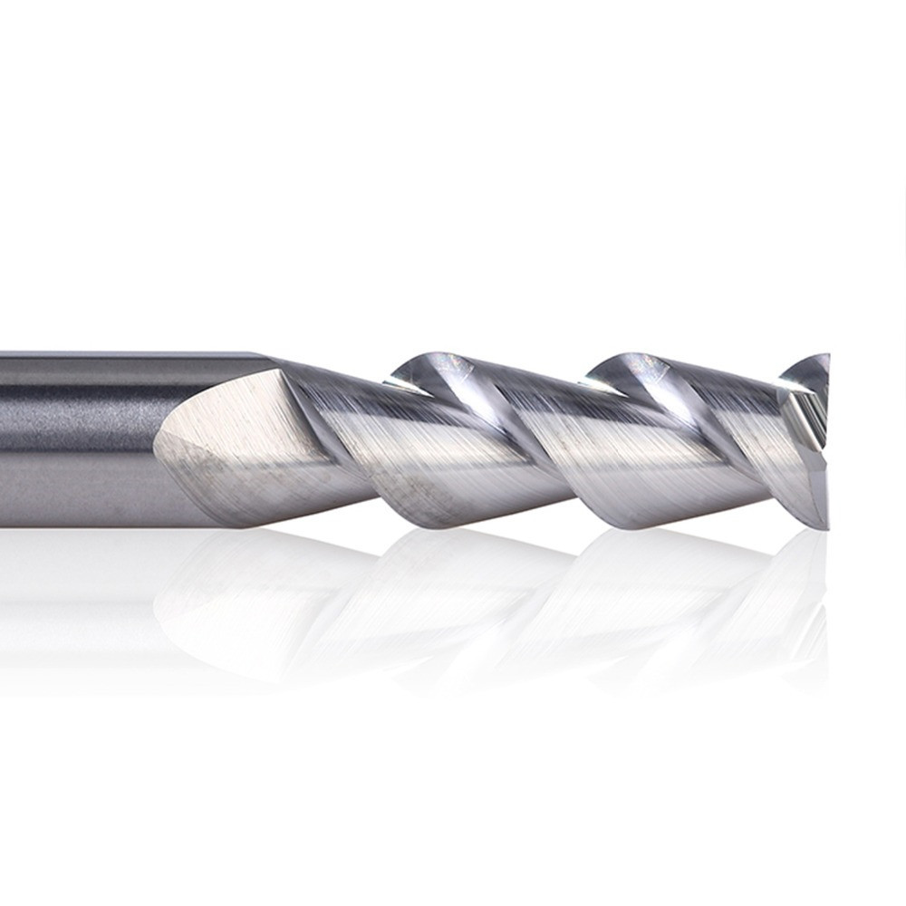 Aluminum Machining Flat End Mill / 2 Flutes Solid Carbide Milling Cutters D1-D12